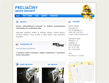 Tablet Screenshot of preliaciny.sk
